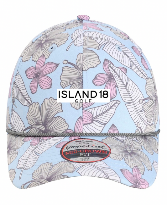 Island 18 Performance  Floral Cap